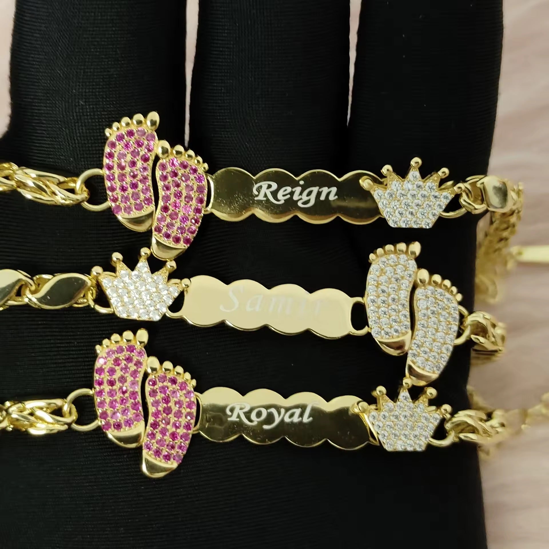 Footprint Personalized Bracelet