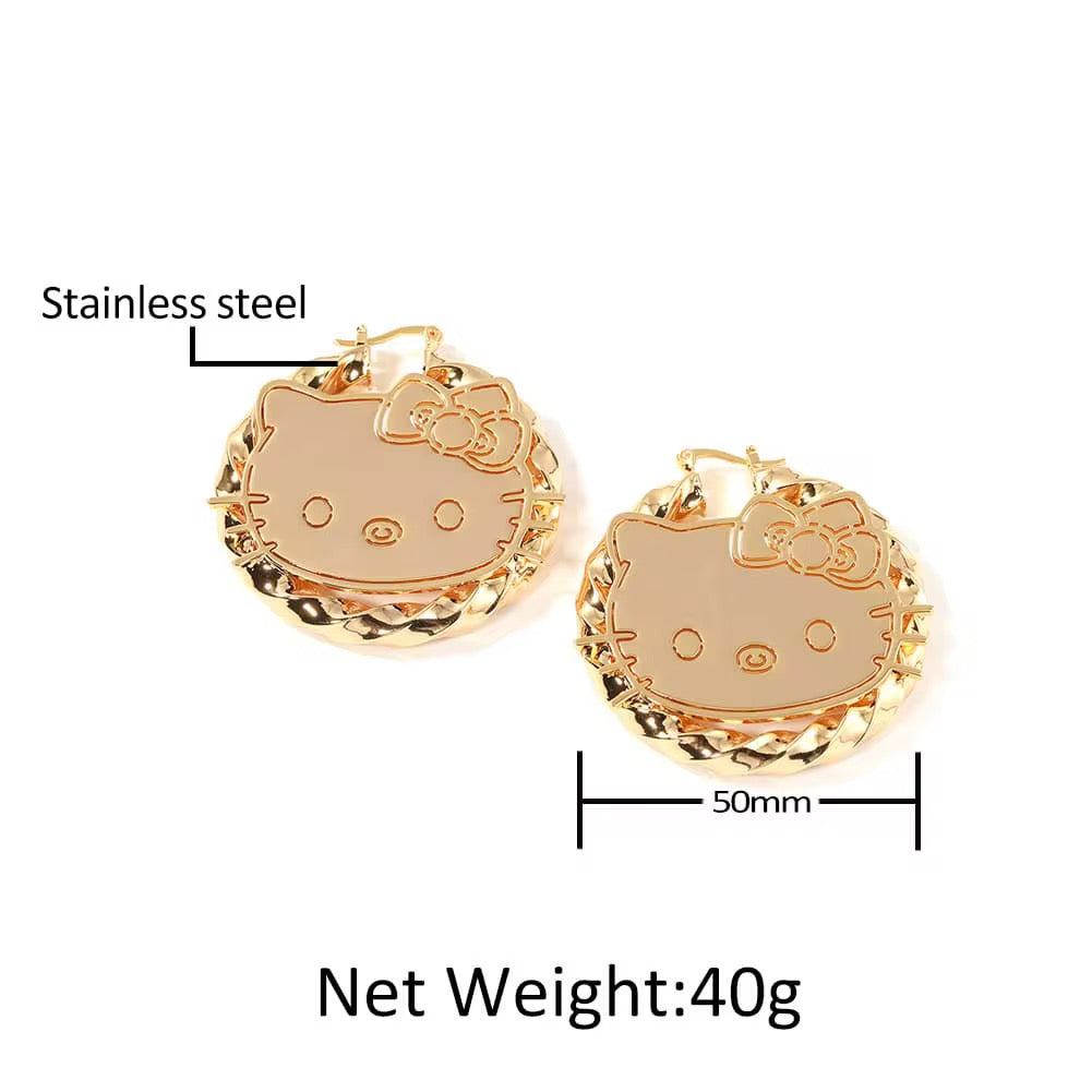Hello Kitty Hoop Earrings