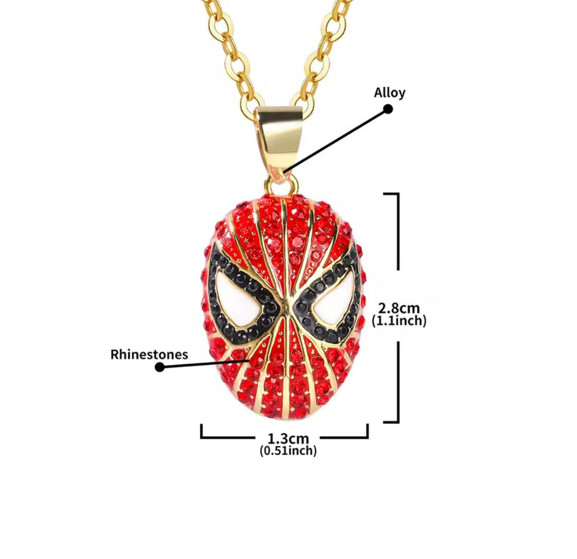 Spider Man Necklace & Bracelet