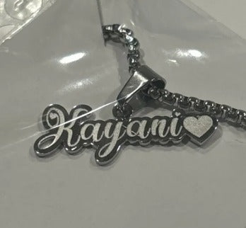 Hearty Custom Name Necklace